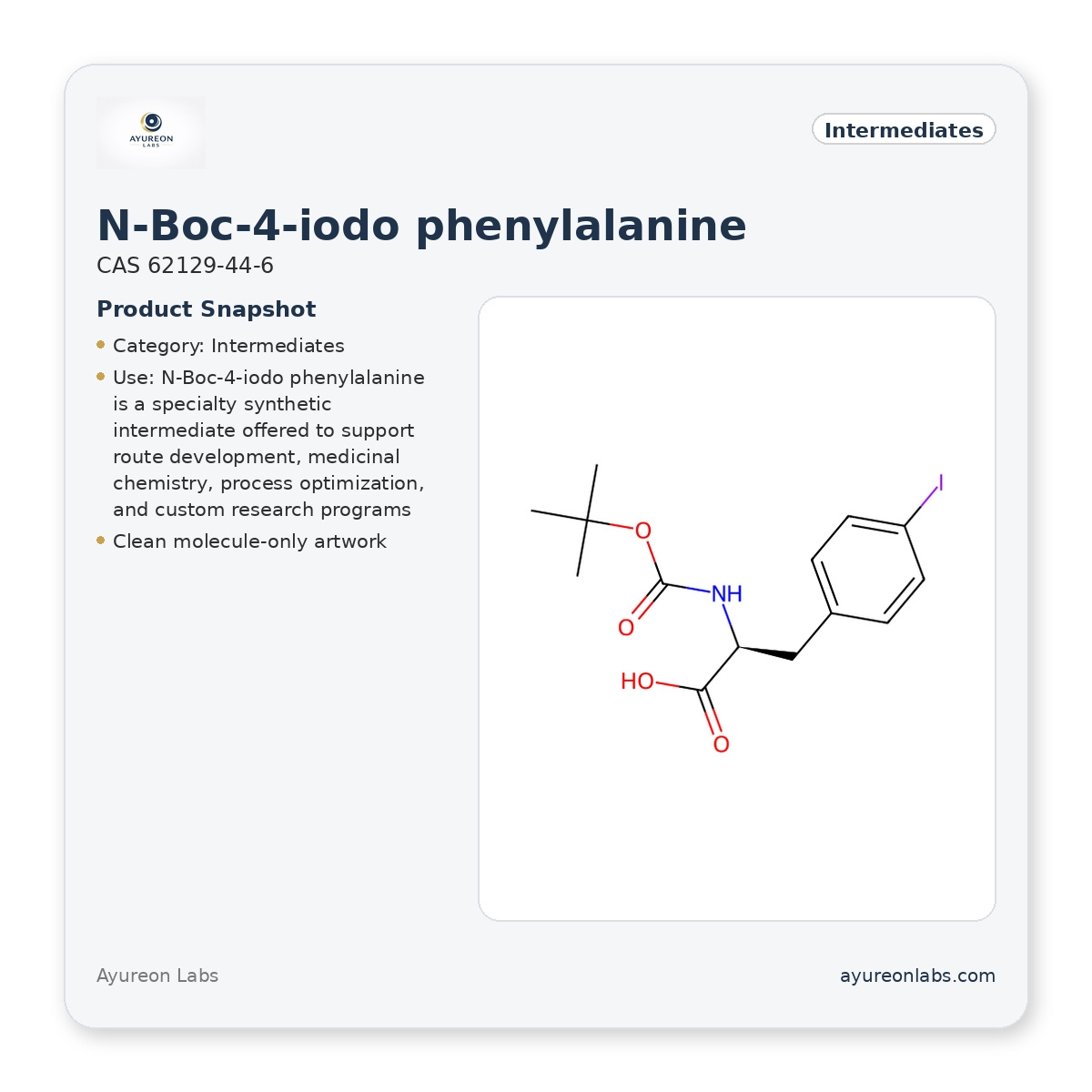 N-Boc-4-iodo phenylalanine