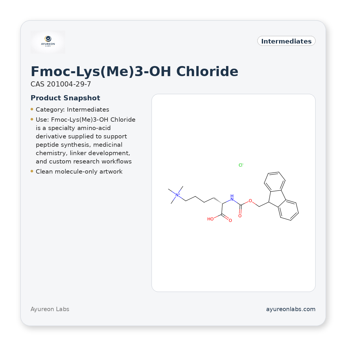 Fmoc-Lys(Me)3-OH Chloride