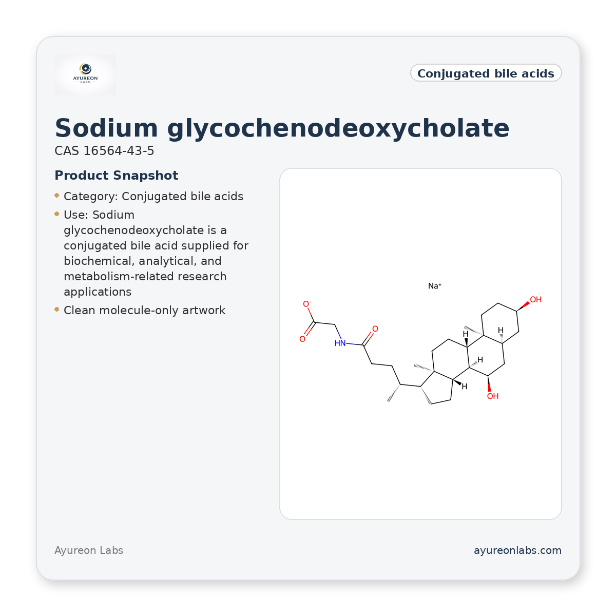 Sodium glycochenodeoxycholate