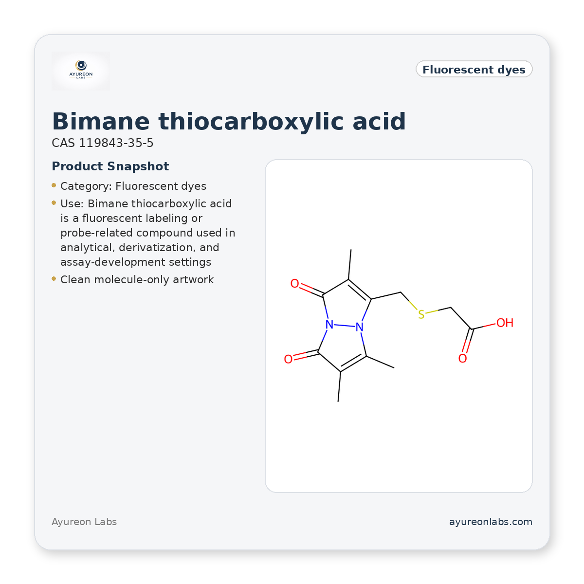 Bimane thiocarboxylic acid
