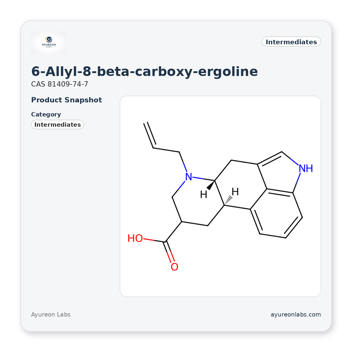 6-Allyl-8-beta-carboxy-ergoline