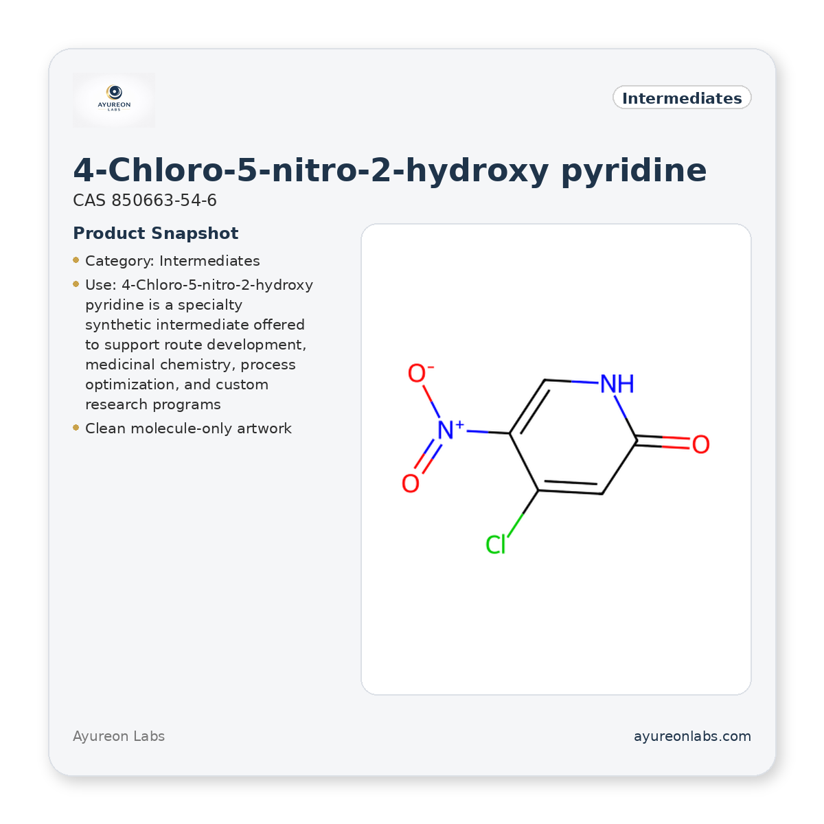 4-Chloro-5-nitro-2-hydroxy pyridine