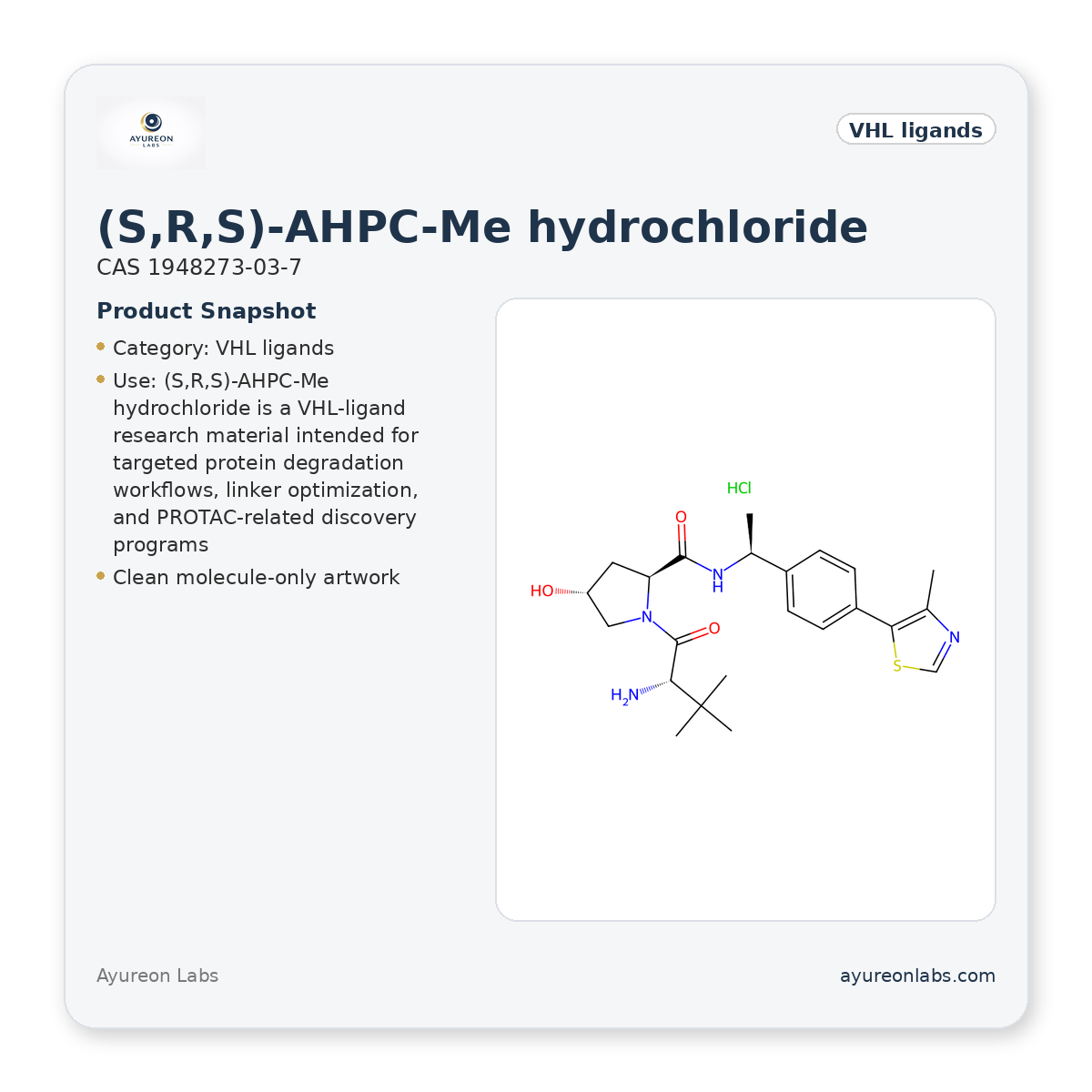 (S,R,S)-AHPC-Me hydrochloride