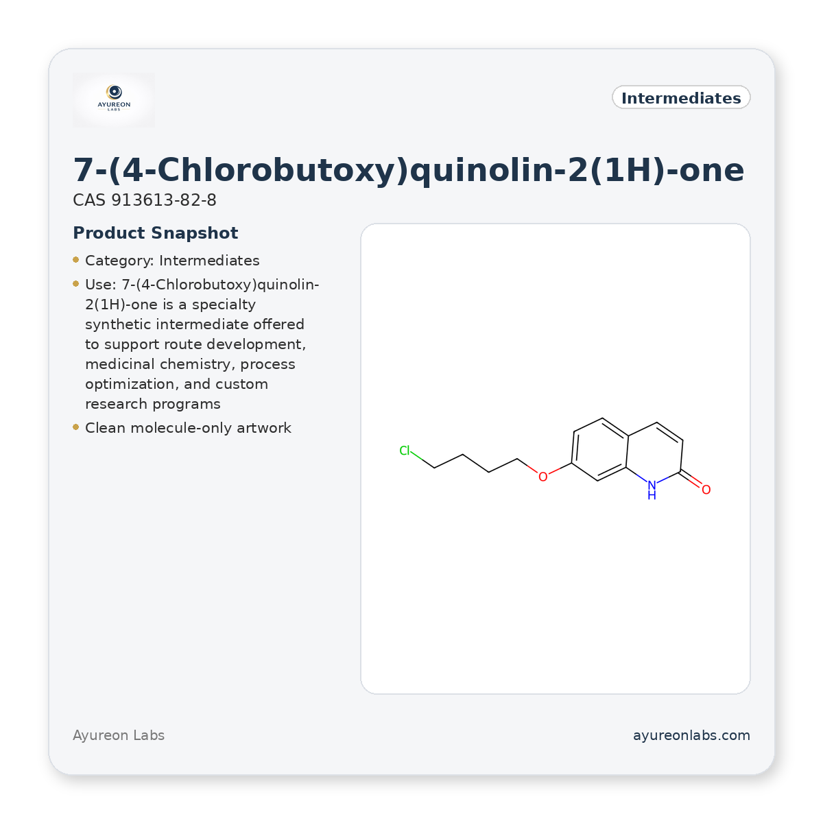 7-(4-Chlorobutoxy)quinolin-2(1H)-one