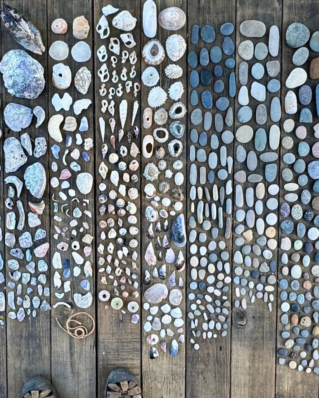 Sorting my collection of treasures...

I recently pulled out some of my myriad assortment of boxes and bins to see what I have been collecting for the past decade from my wanderings around the world. Unusual rocks and shells from far away beaches. Dr