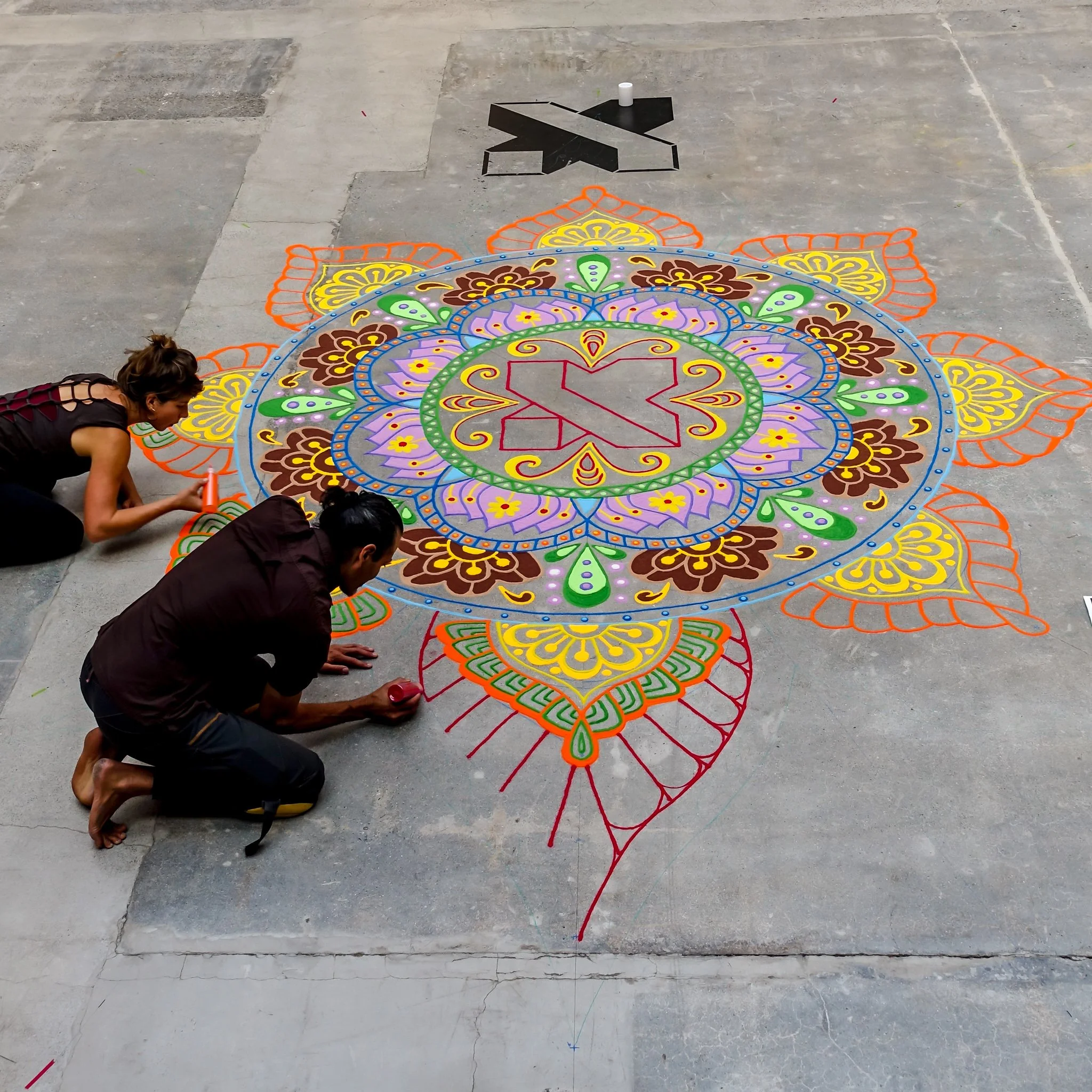 Sand Painting for Google X, 2018