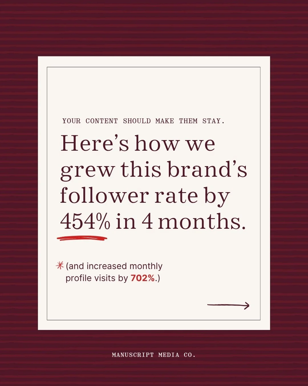 You take your product seriously. You take your brand seriously. Refusing to take your social seriously too? That's a slap in the face to everything you've already built.

Our 2027 roster is filling fast. Inquire about your spot today.

manuscriptmedi