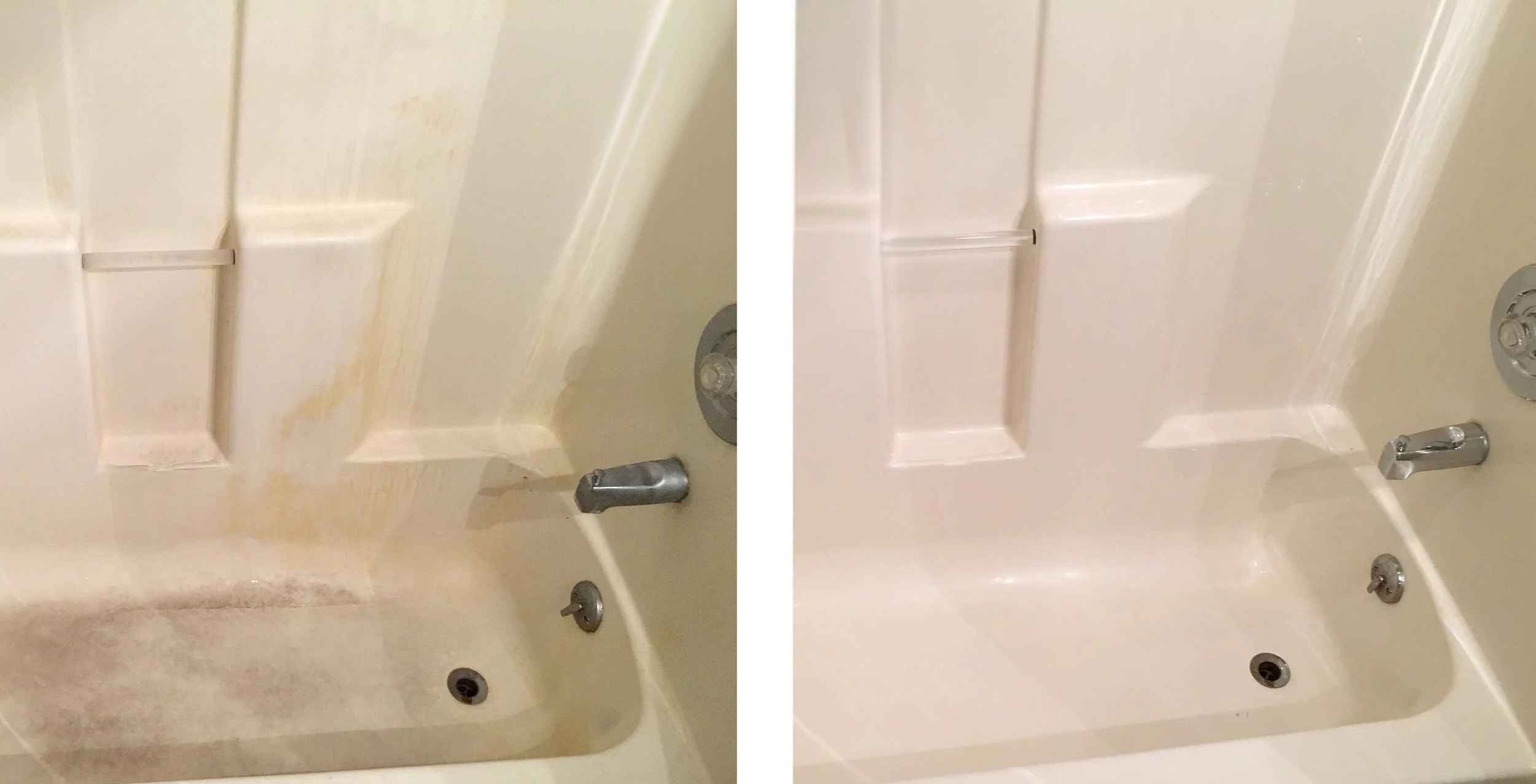 Residential Clean of a Bathtub