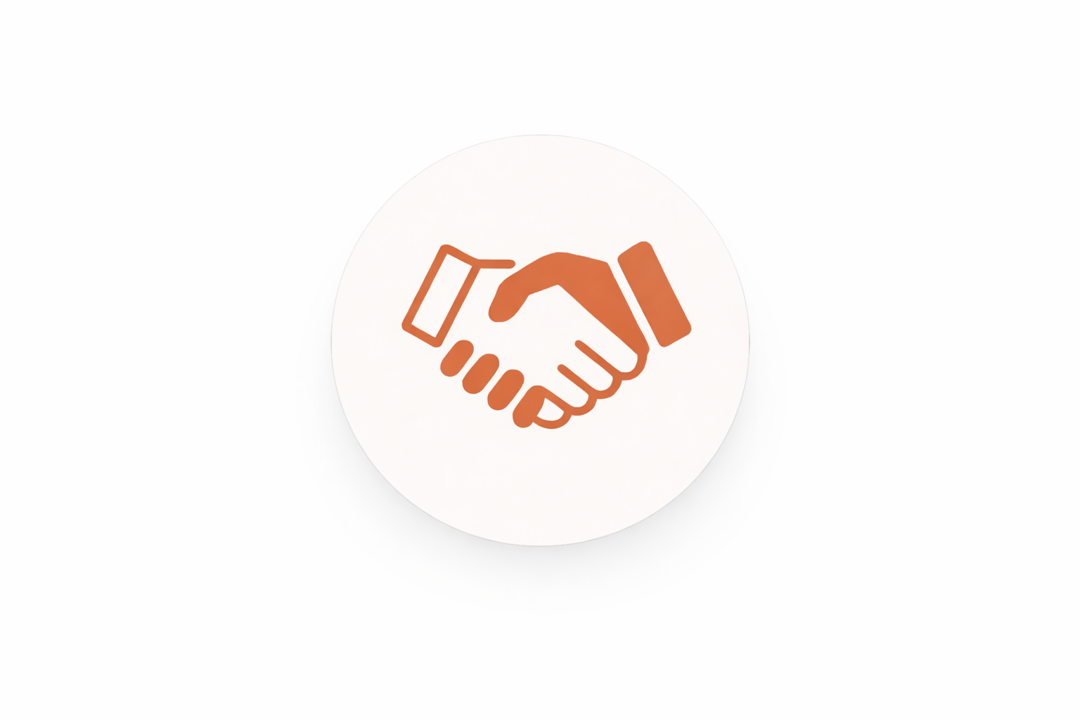 Icon of two hands shaking, representing agreement or partnership.