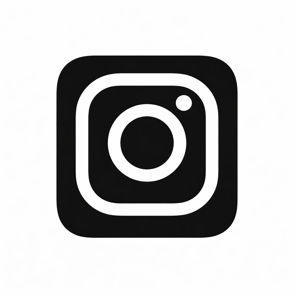 Black and white Instagram logo