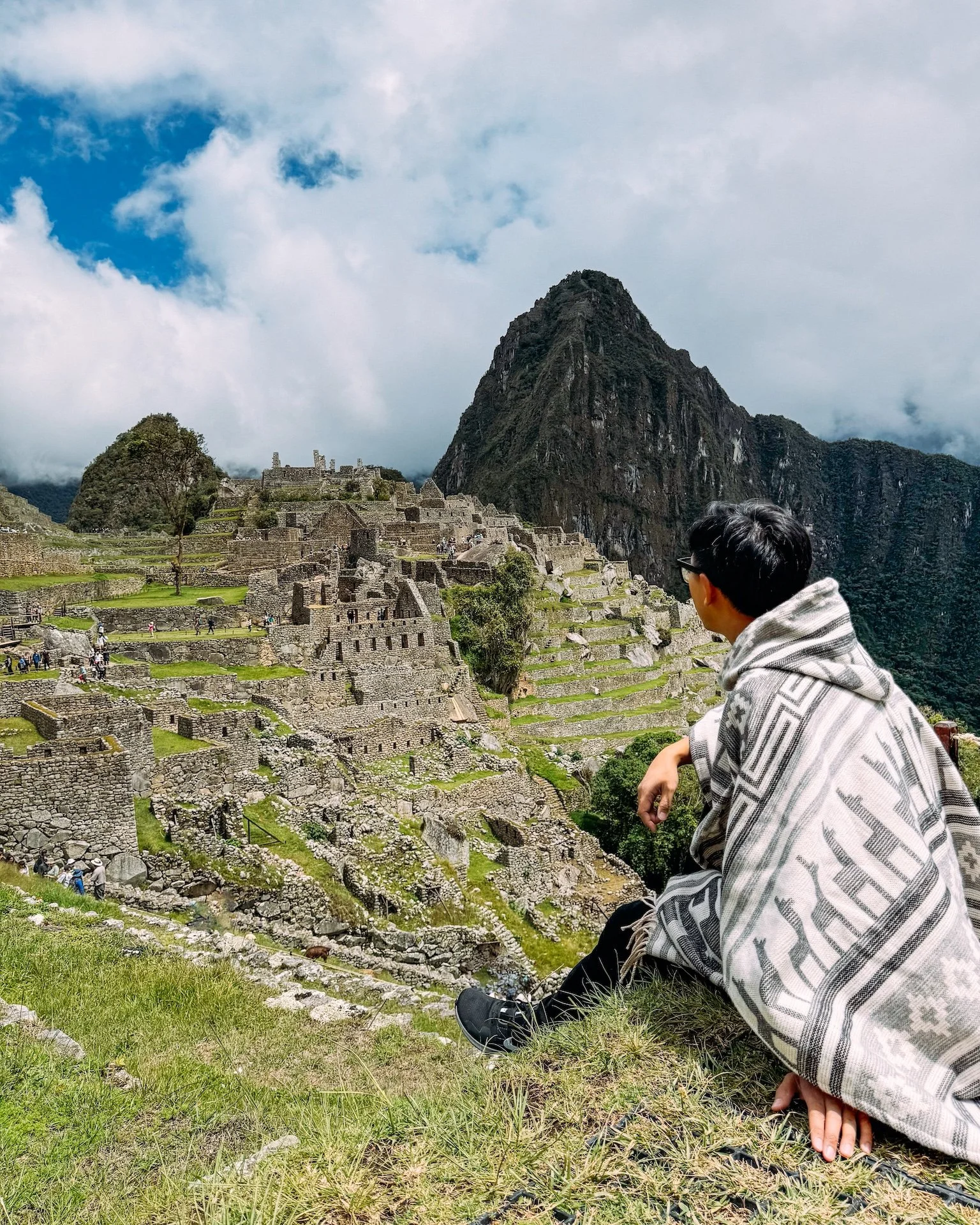 Gunnarolla looks over Machu Pichu, Peru