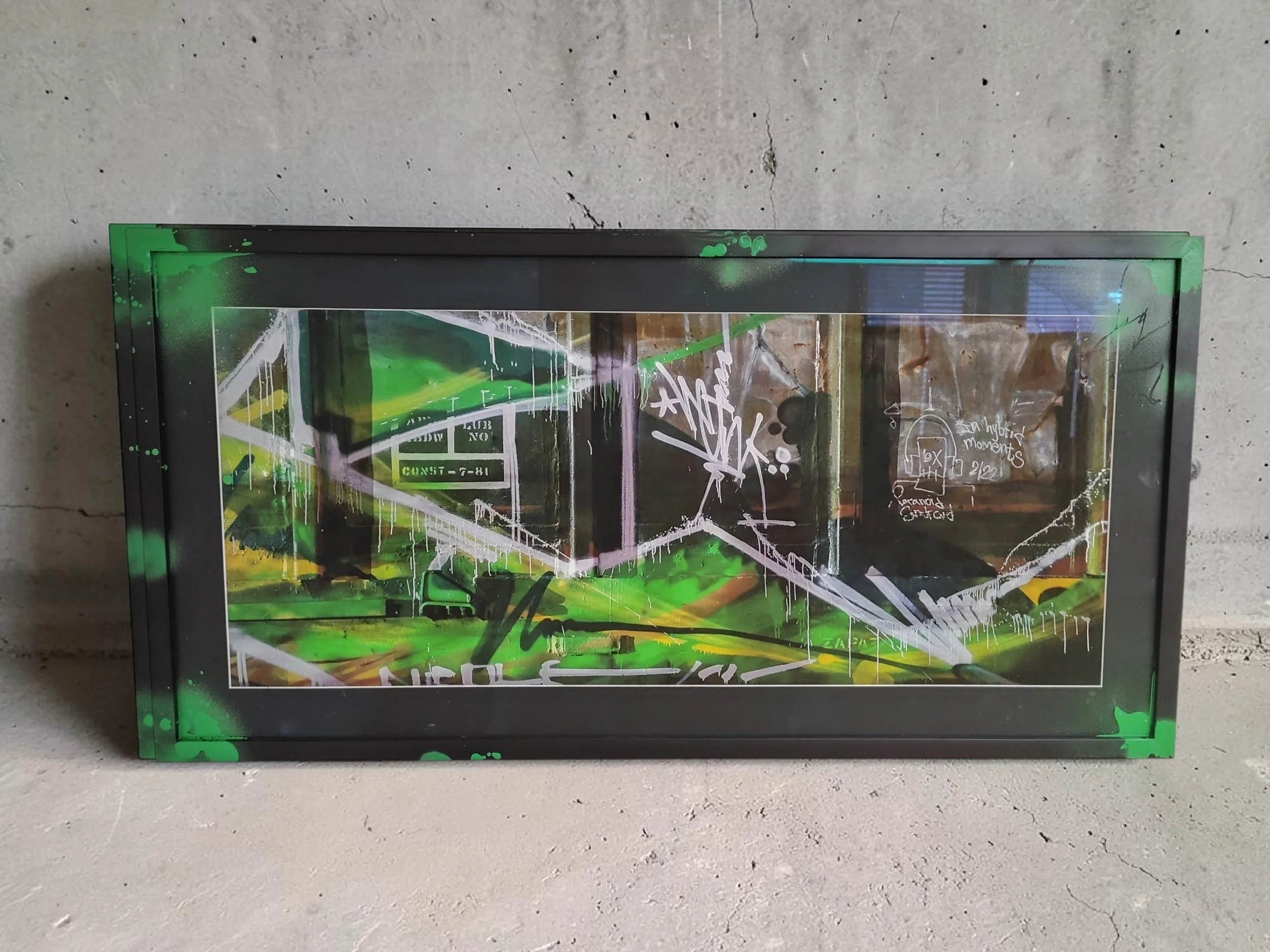 Green Spray Painting