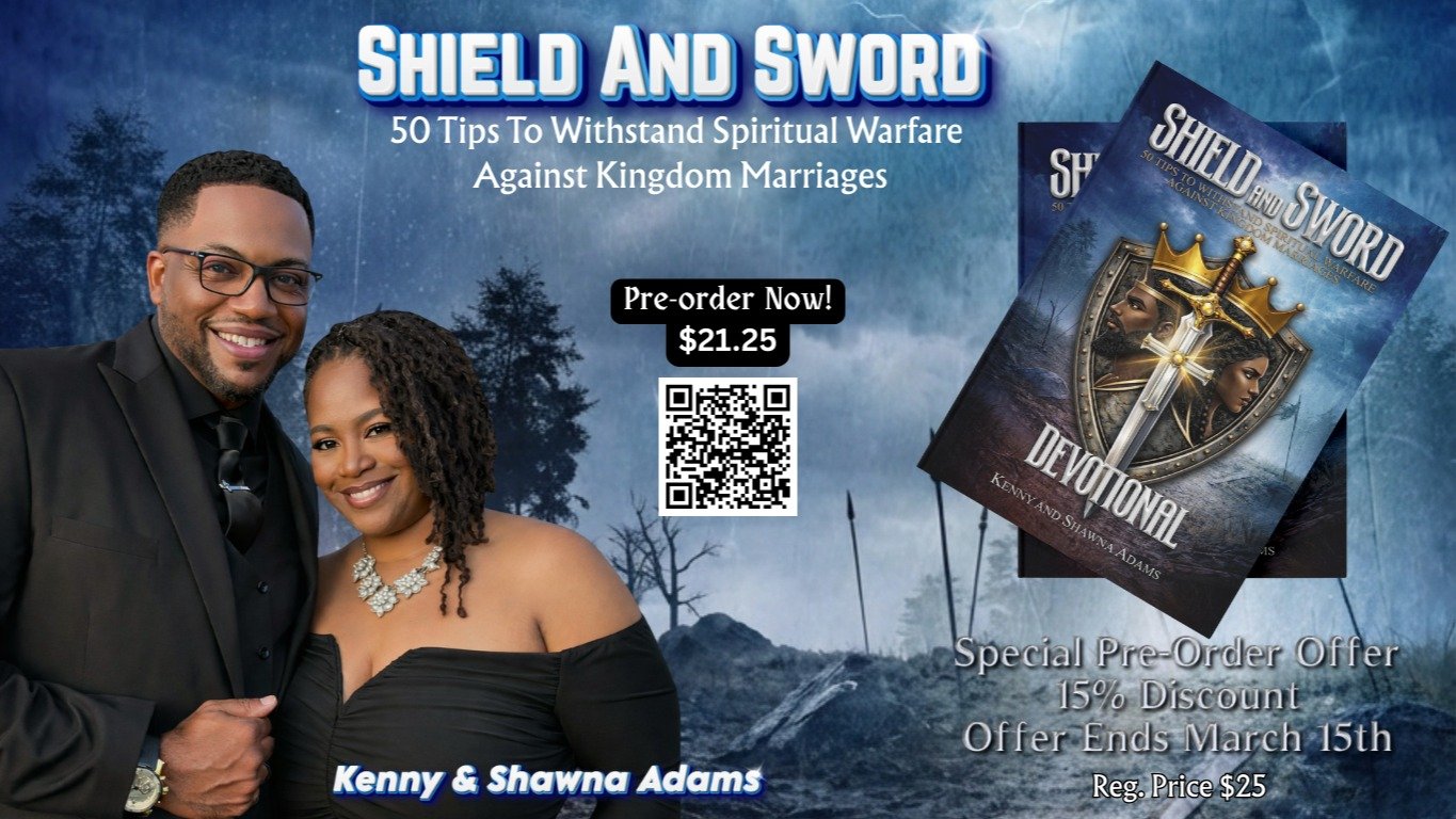 🛡️ THE WAIT IS OVER&mdash;BUT THE BATTLE CONTINUES! ⚔️

We are beyond thrilled to announce the official pre-sale for our brand-new Christian marriage devotional: "Shield and Sword: 50 Tips to Withstand Spiritual Warfare Against Kingdom Marriage