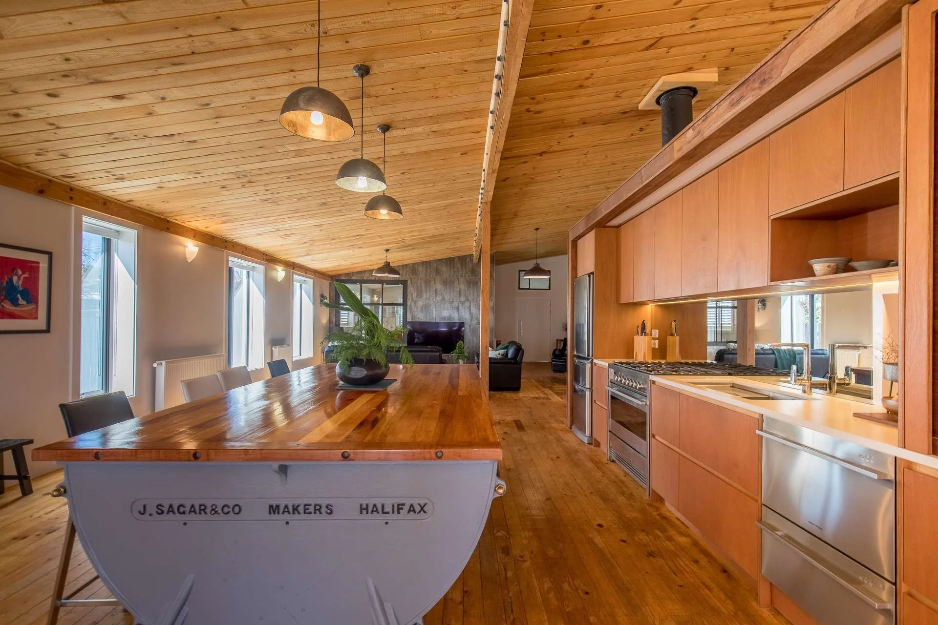 Interior of residential alteration project, custom architectural design