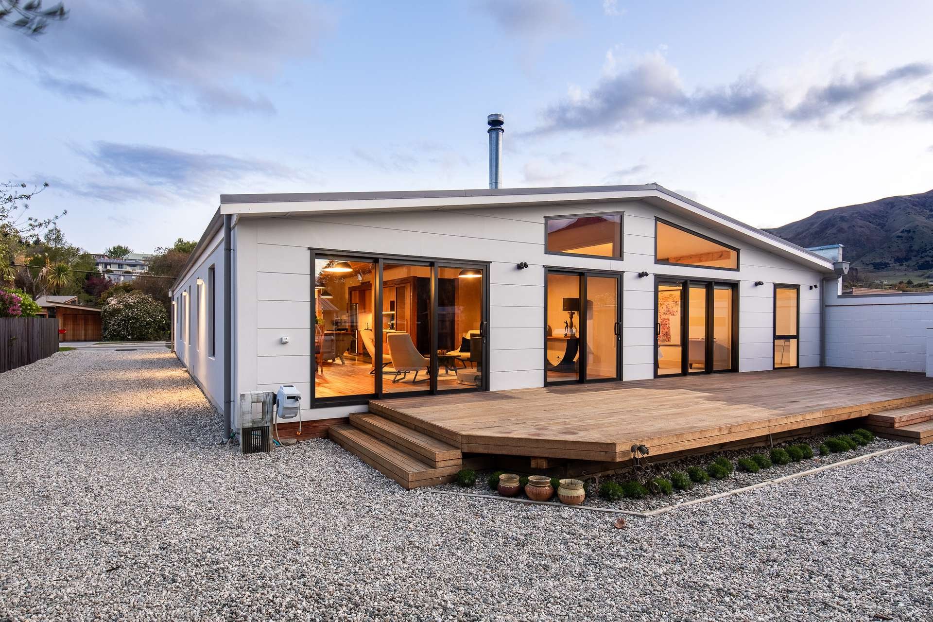 Residential alteration project, exterior cladding, windows & doors, decking