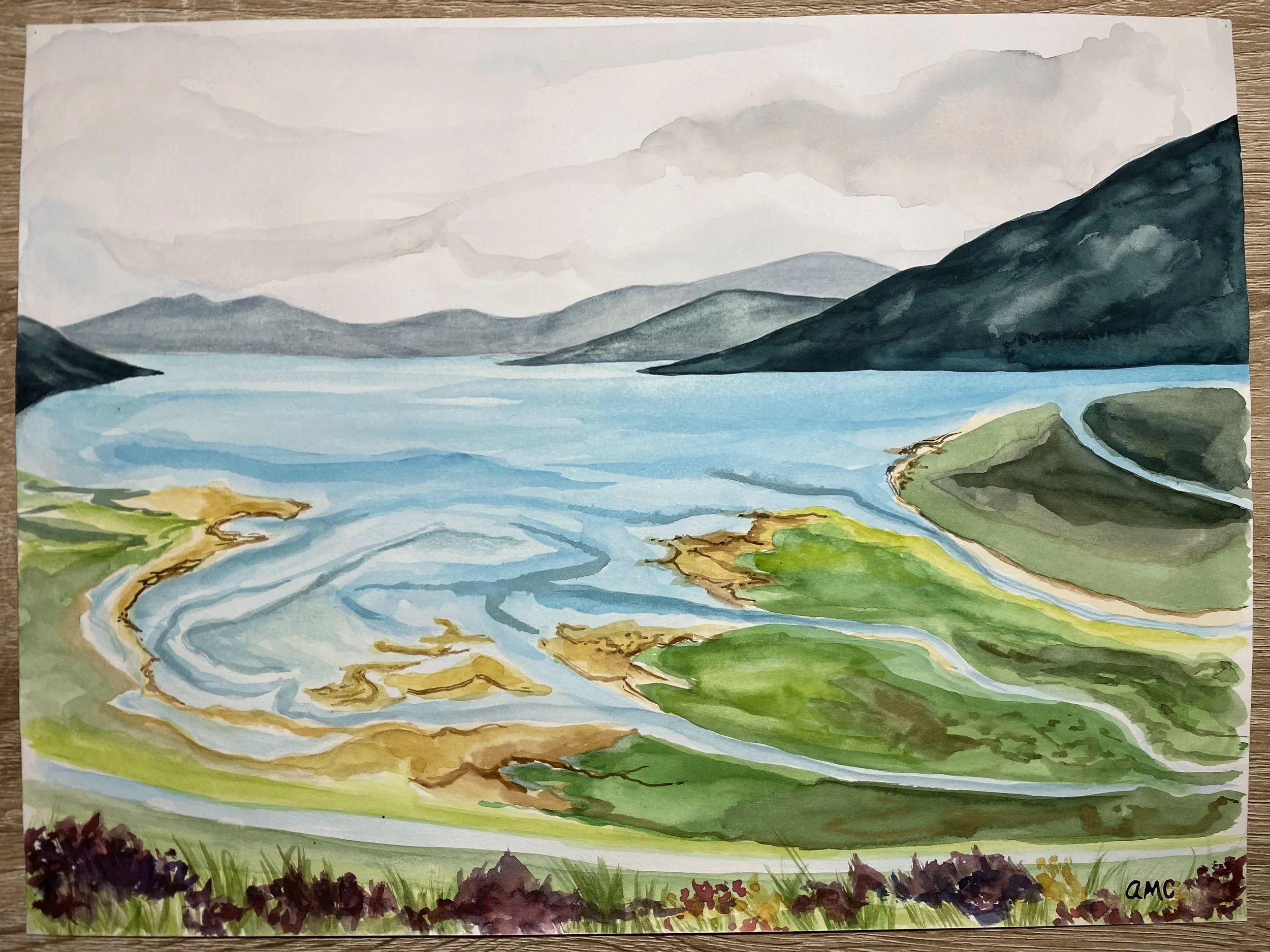 Isle of Skye, watercolor on paper, 2019