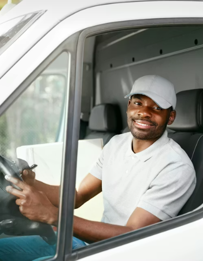 Professional courier driver for reliable deliveries