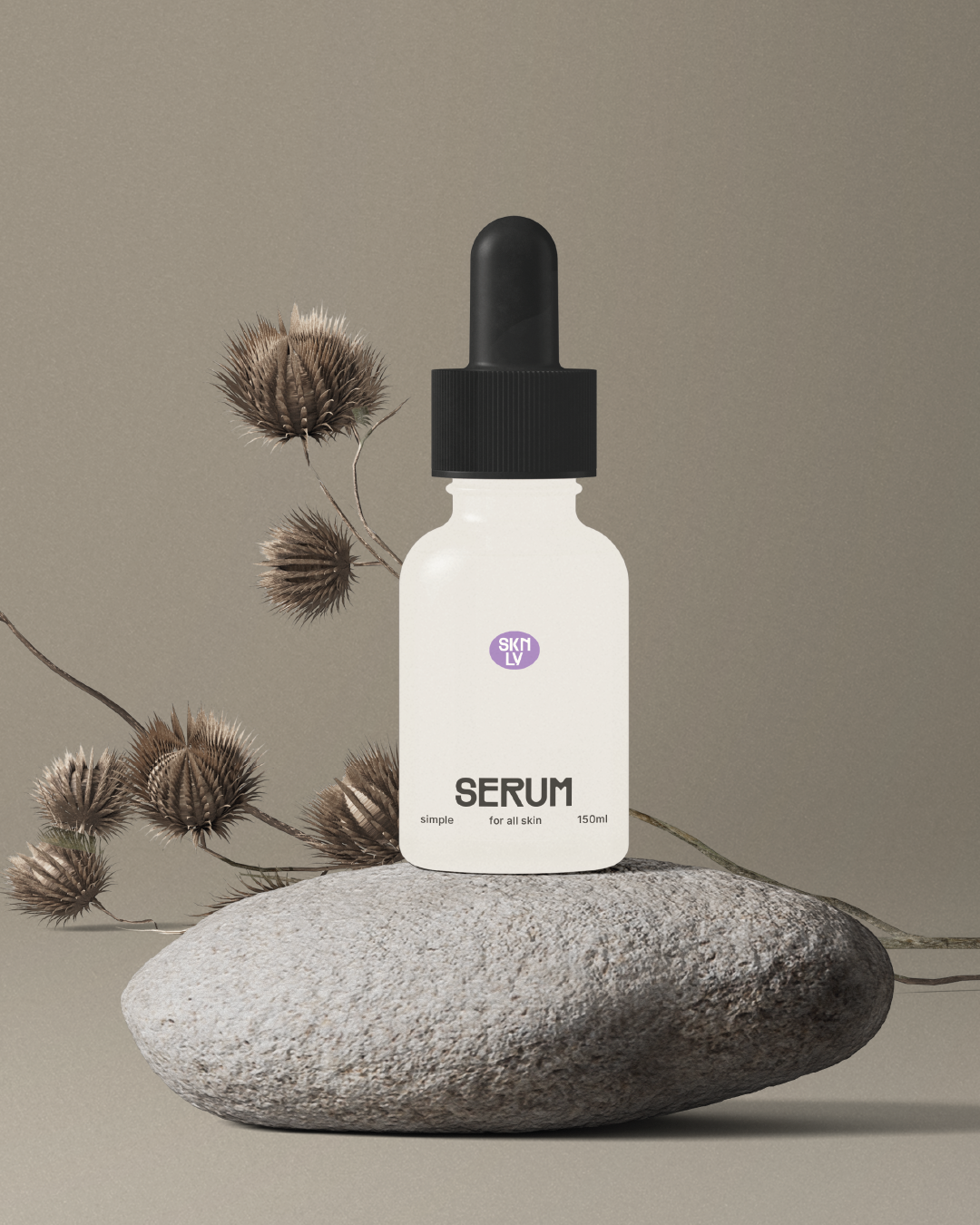 SKNLY's skincare serum bottle