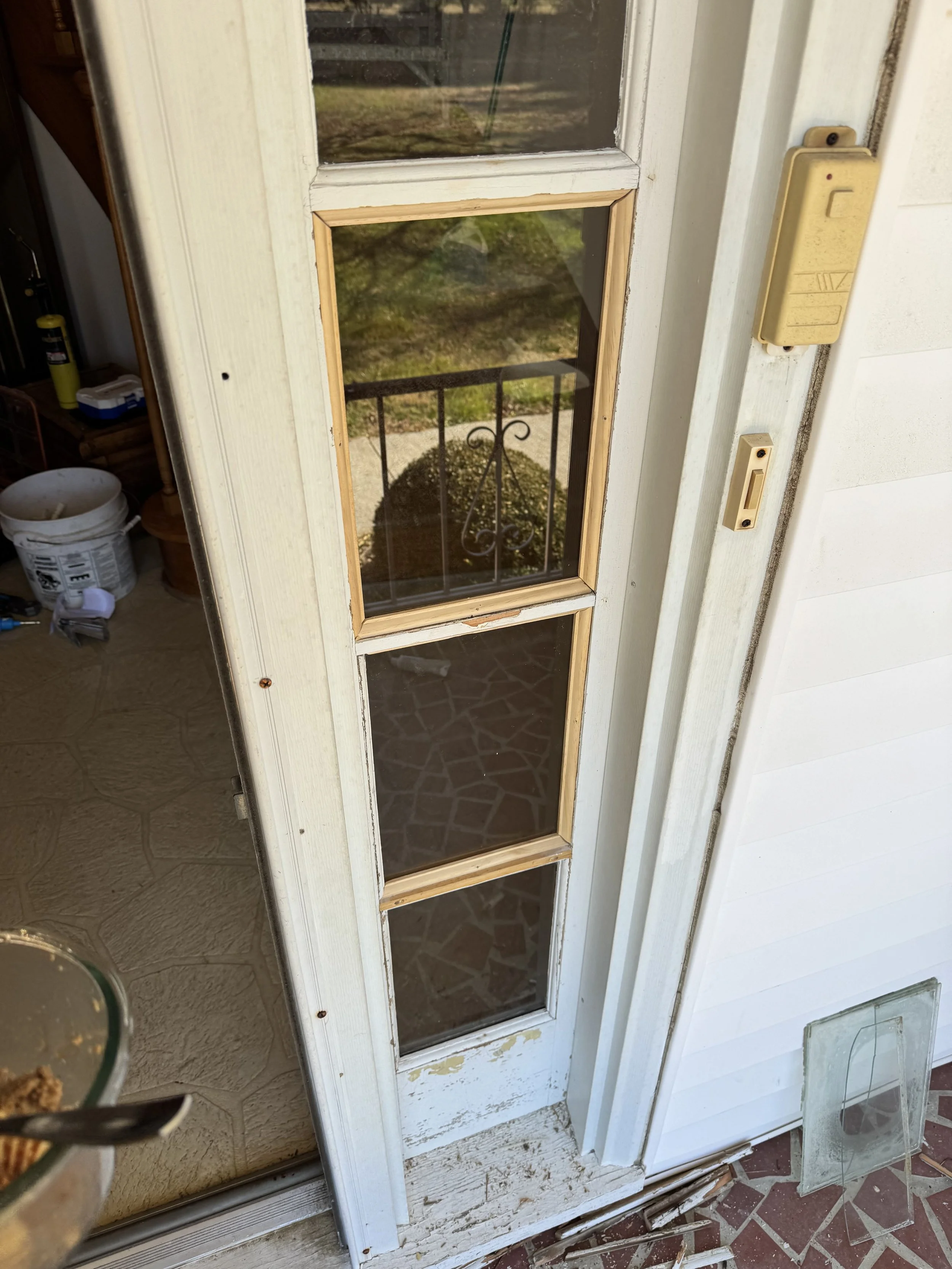 Sidelight Glass & Sash Bar Repair