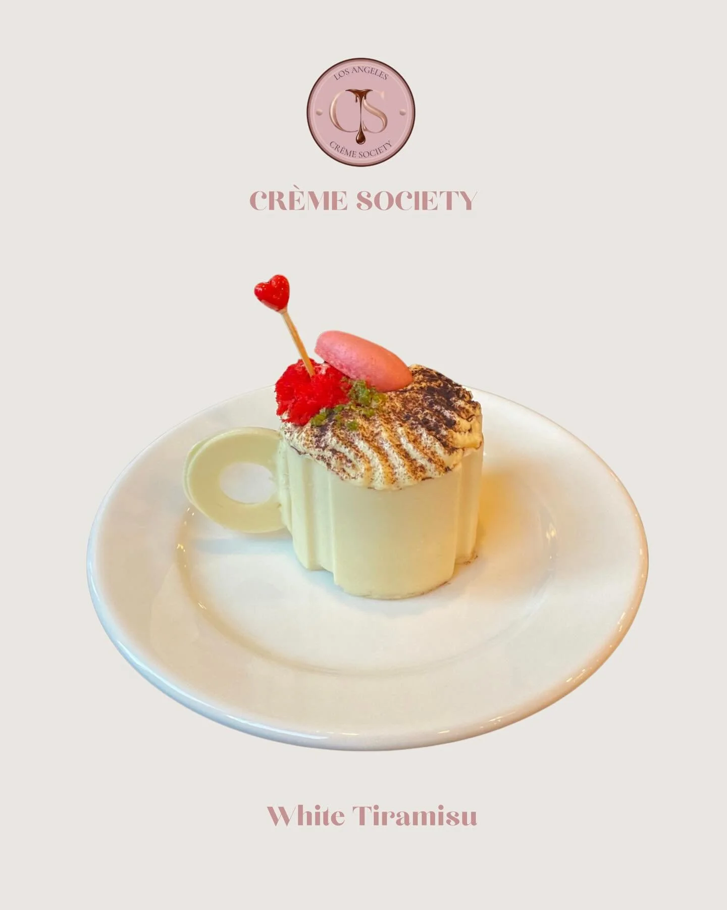 White Tiramisu

Soft, light, and quietly luxurious.
Our White Tiramisu is a delicate twist on the classic &mdash; creamy layers, gentle sweetness, and a touch of elegance in every bite.

The cup is made from white chocolate, adding a sweet surprise t