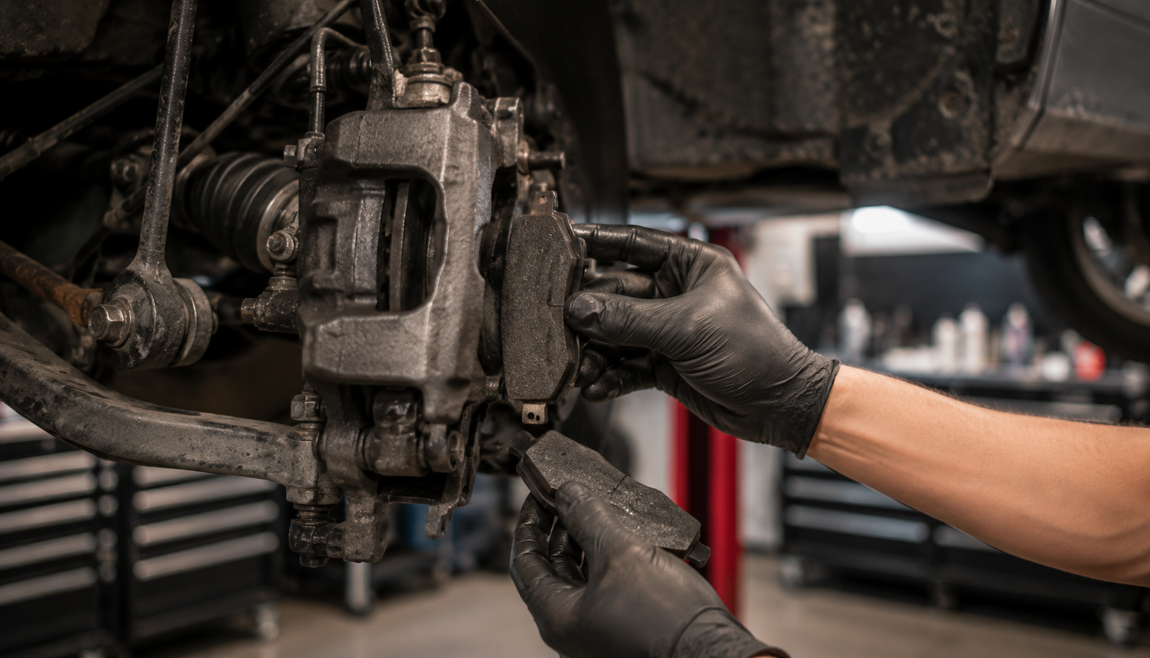 Brake pad and caliper service at One Family Autocare in Charlotte, NC