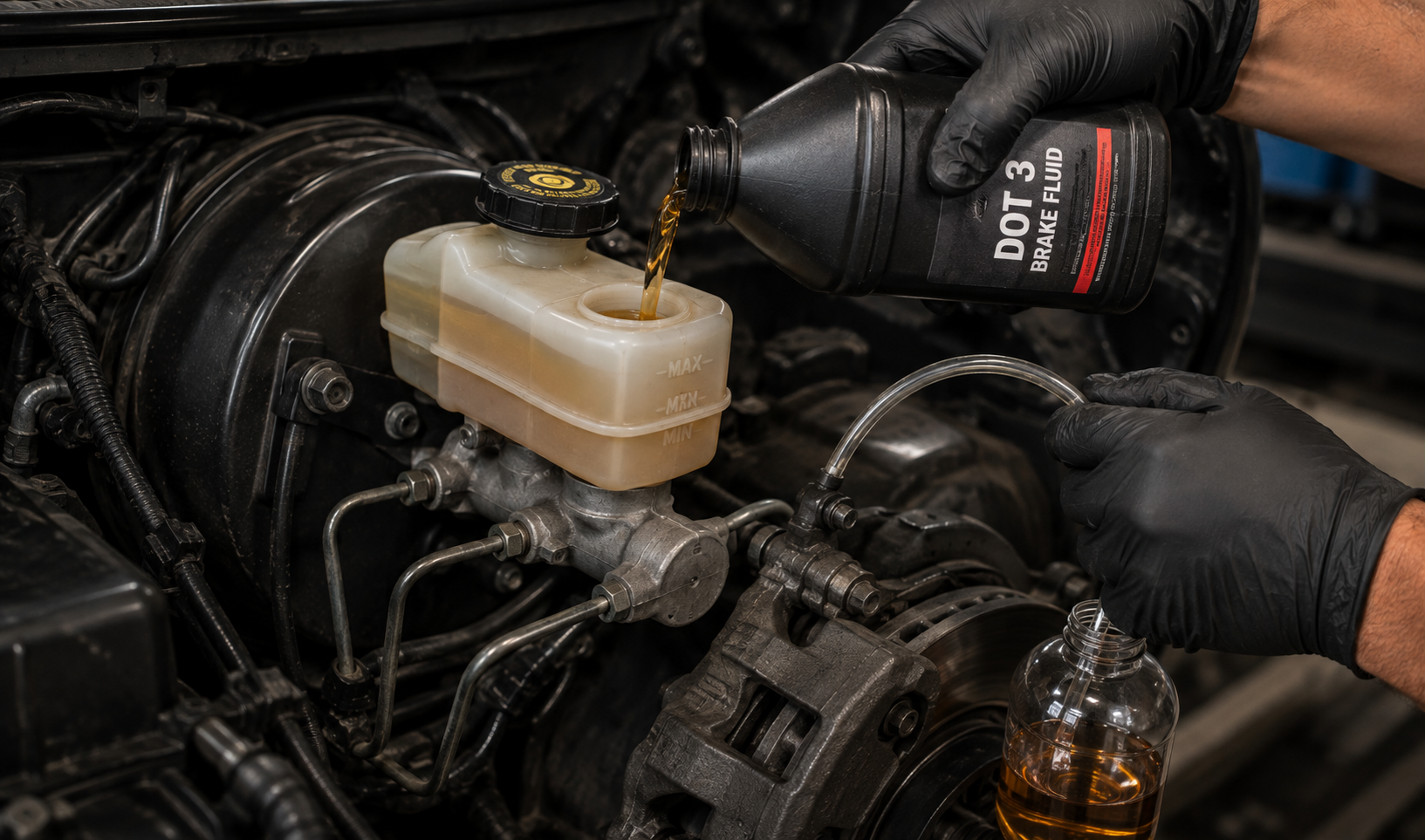 Brake fluid service at One Family Autocare in Charlotte, NC