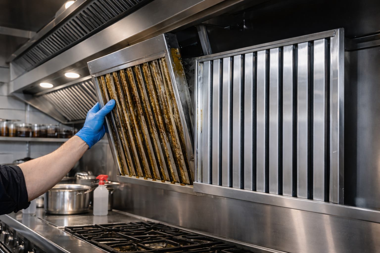 Kitchen Hood Filter Exchange Service