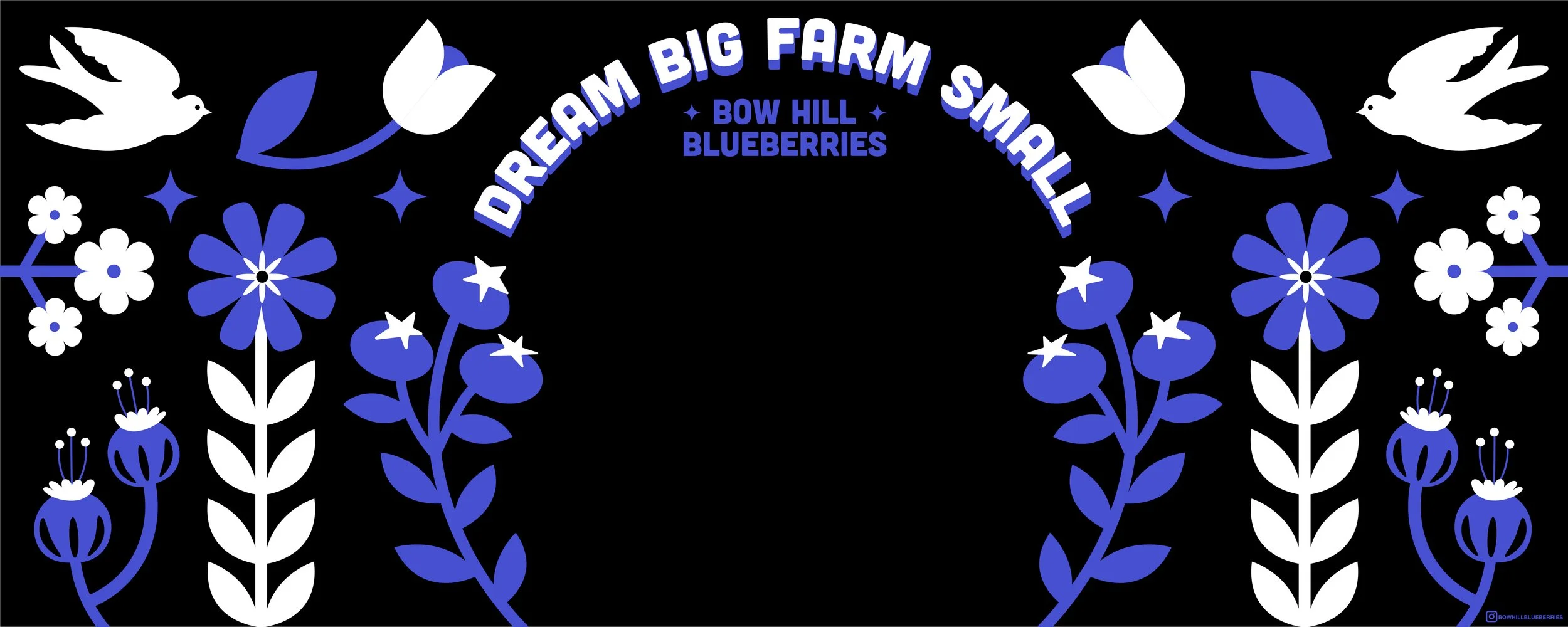 Bow Hill Blueberries Farm Mural