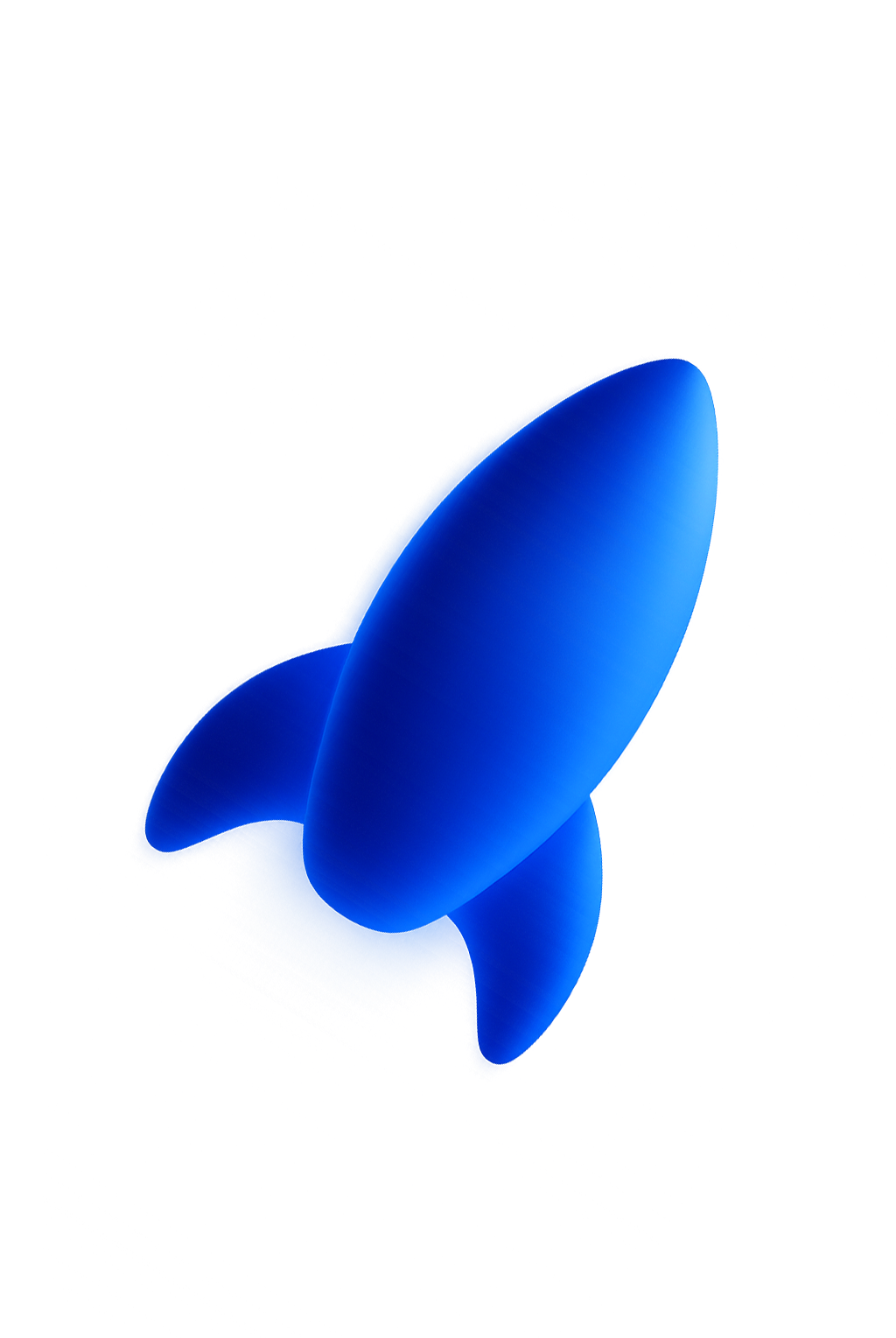 Abstract digital artwork with bright blue and cyan shapes on a dark background.