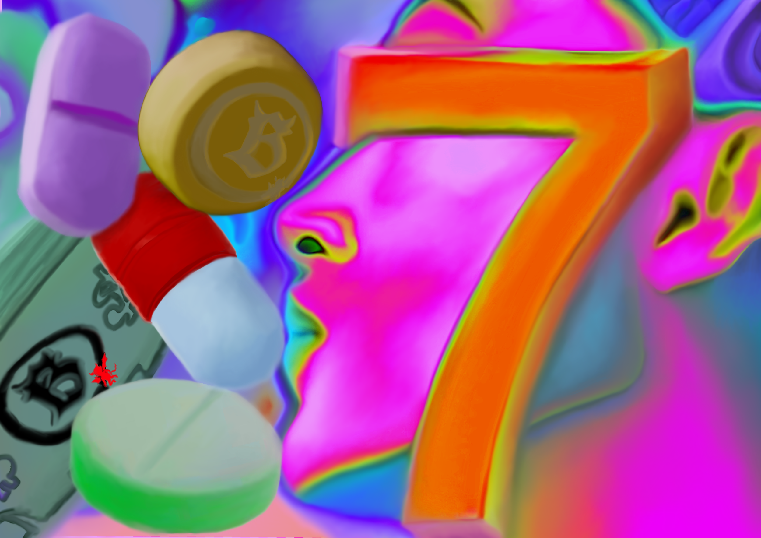 BADMAN, partial reference 
Digital painting