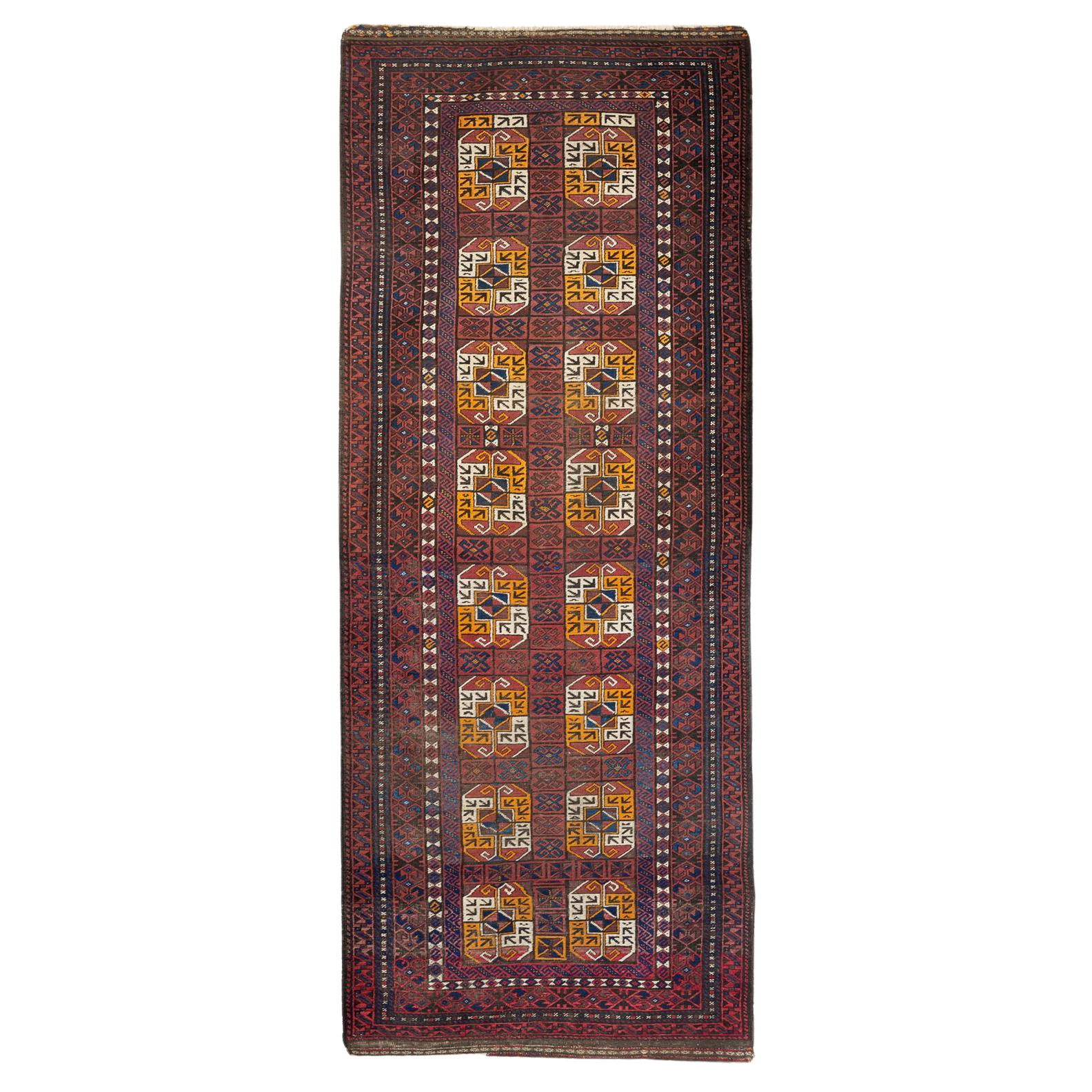 An Antique Persian Baluch Kelleh Rug
