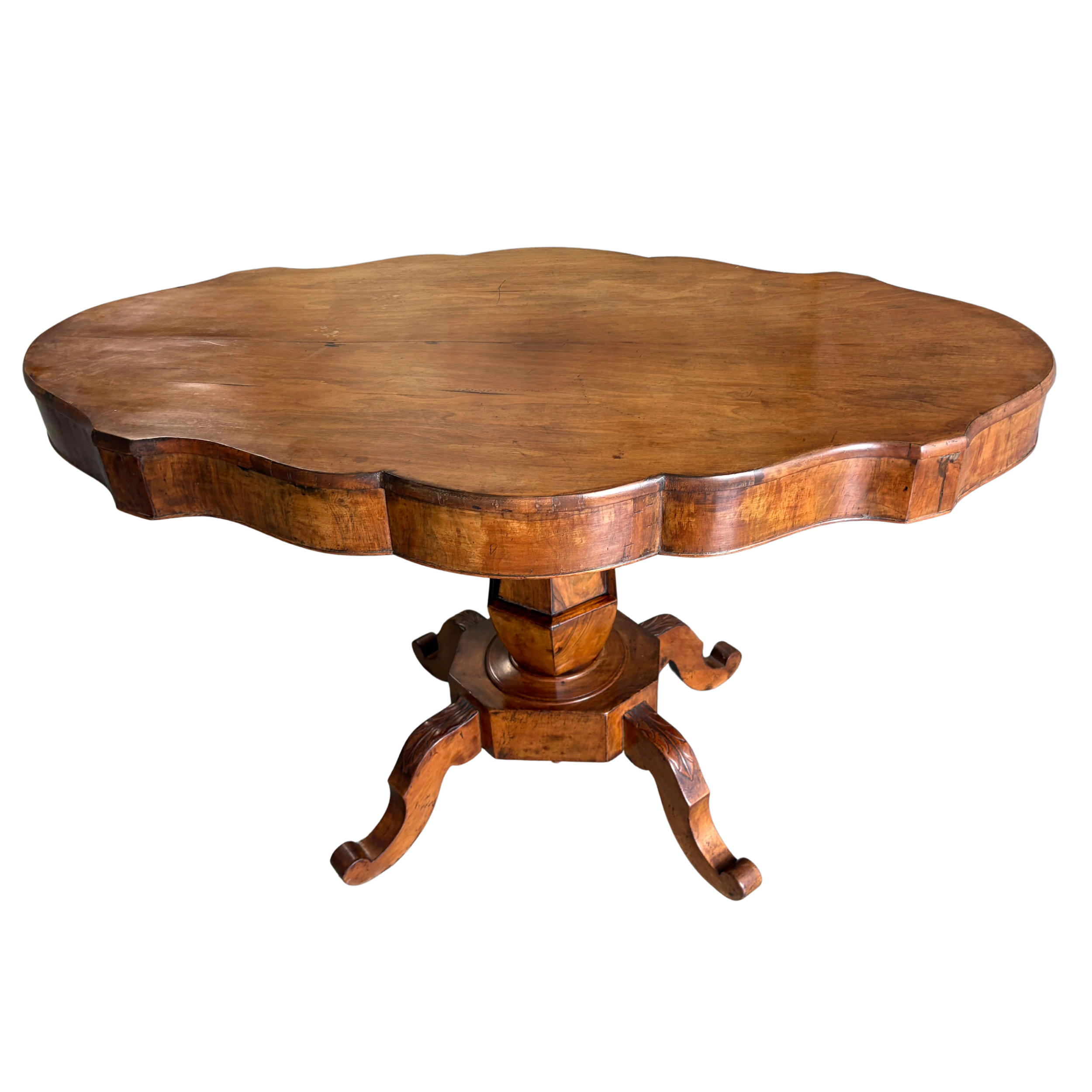 A Continental Walnut Centre Table, c.1850