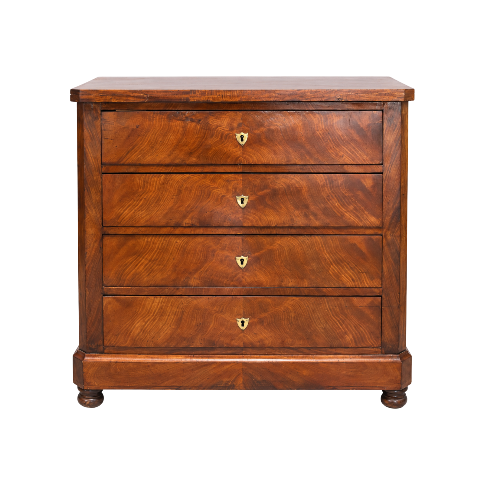 A Louis-Philippe Figured Mahogany Commode c.1840