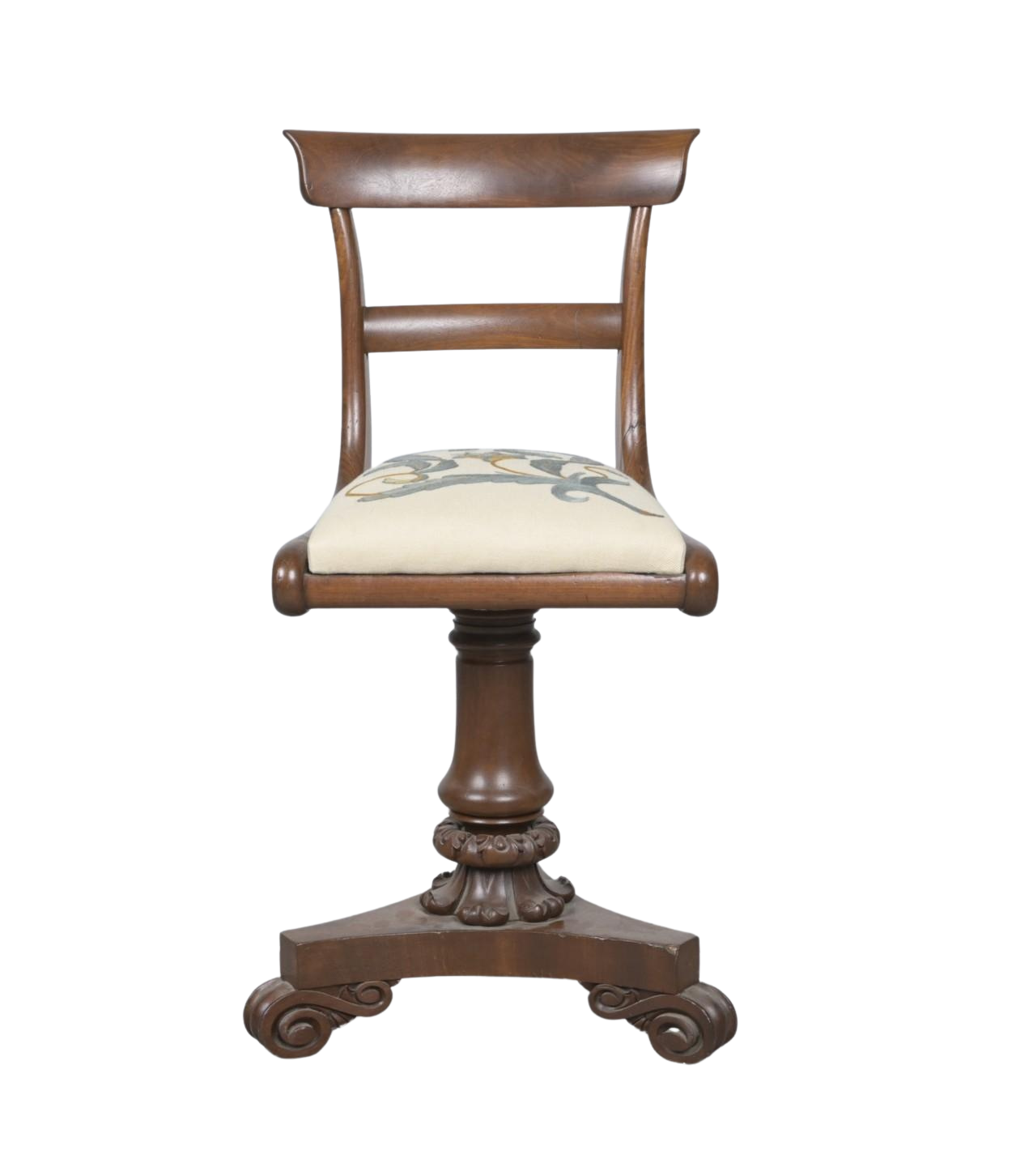 A William IV Mahogany Musician's Chair