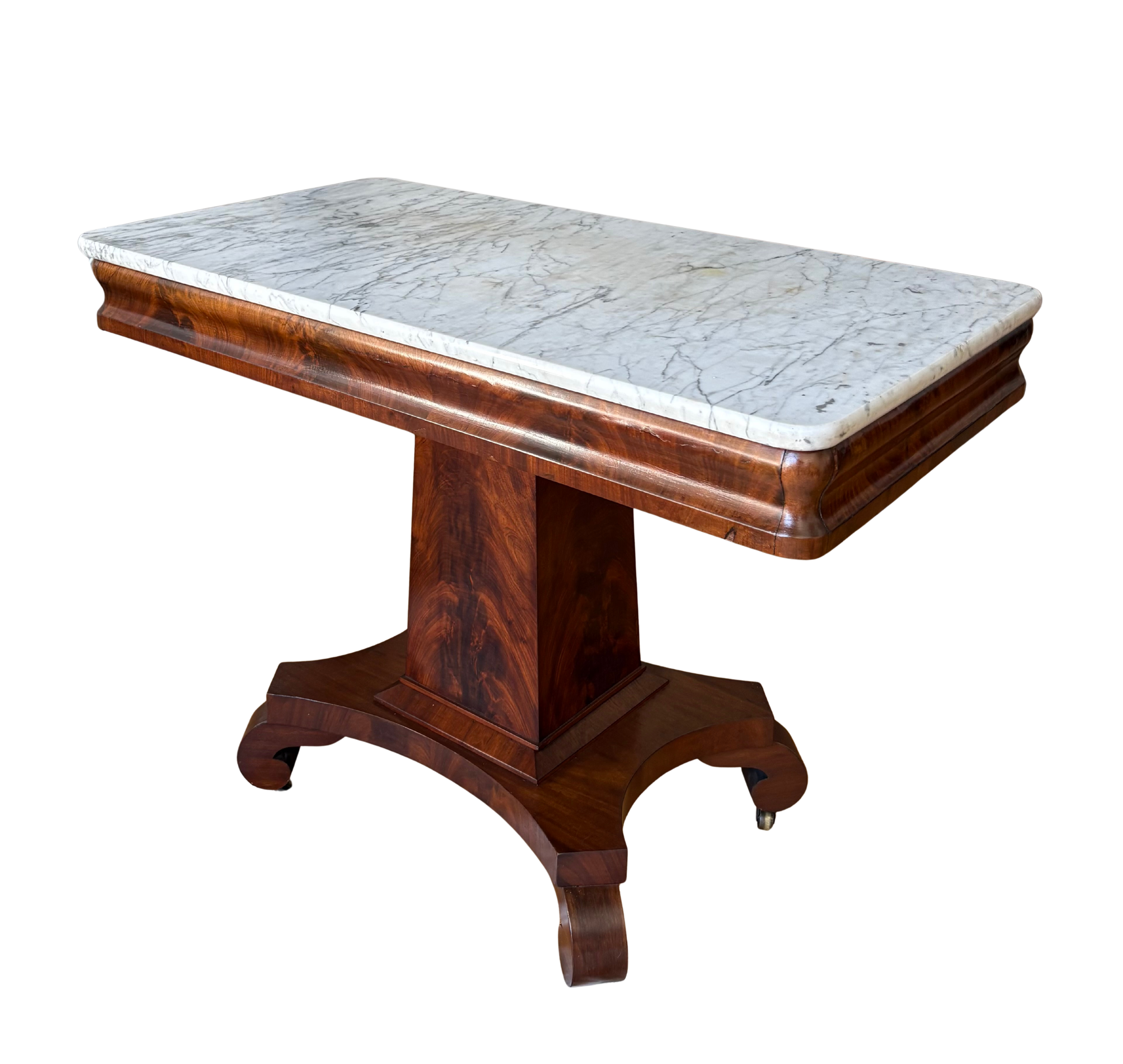 A Regency Mahogany and Marble Centre Table c.1820
