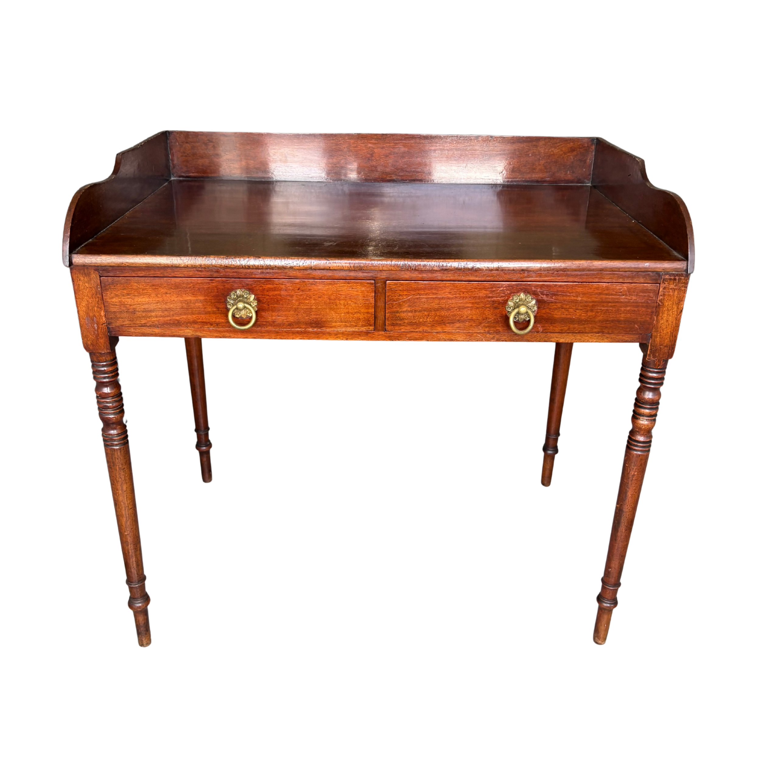 A Regency Mahogany Washstand with Two Drawers