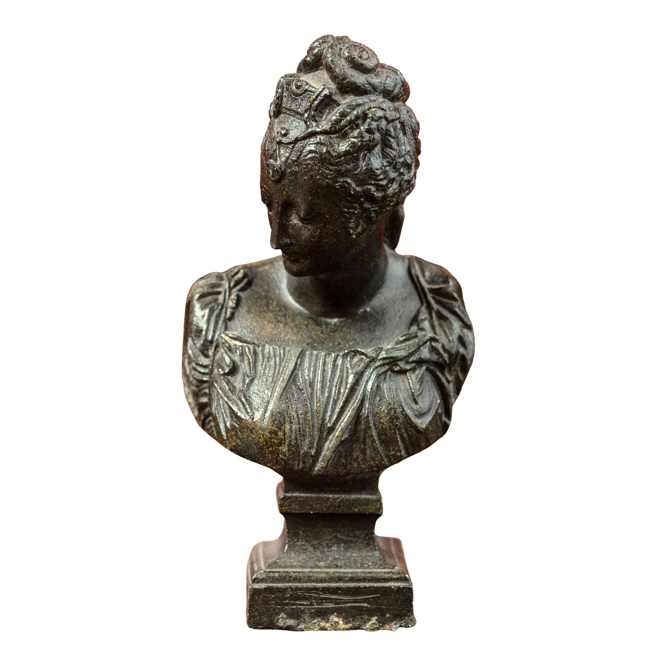A 19th Century French Patinated Bronze Bust