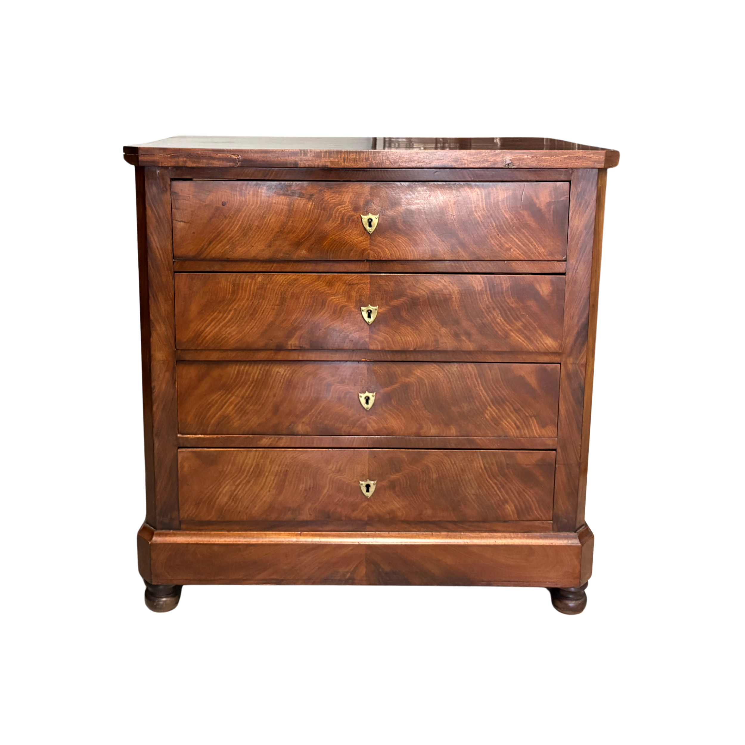 A Louis-Philippe Figured Mahogany Commode c.1840