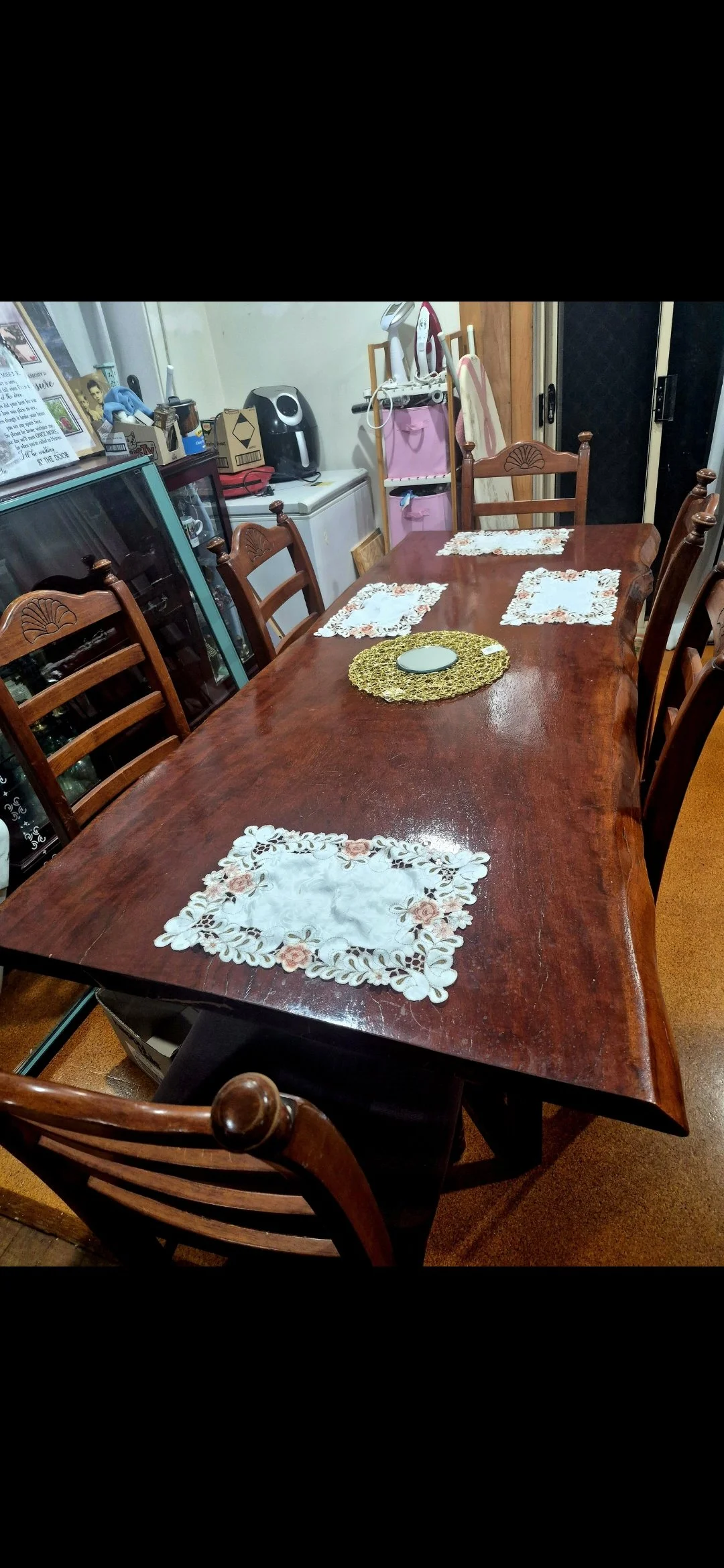 Redgum dining table