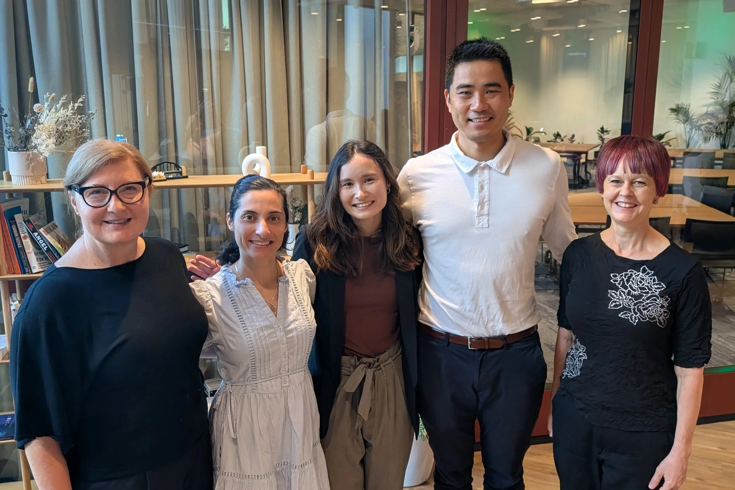 Speakers and organisers at the Mobility and electrons breakfast in Sydney 2025