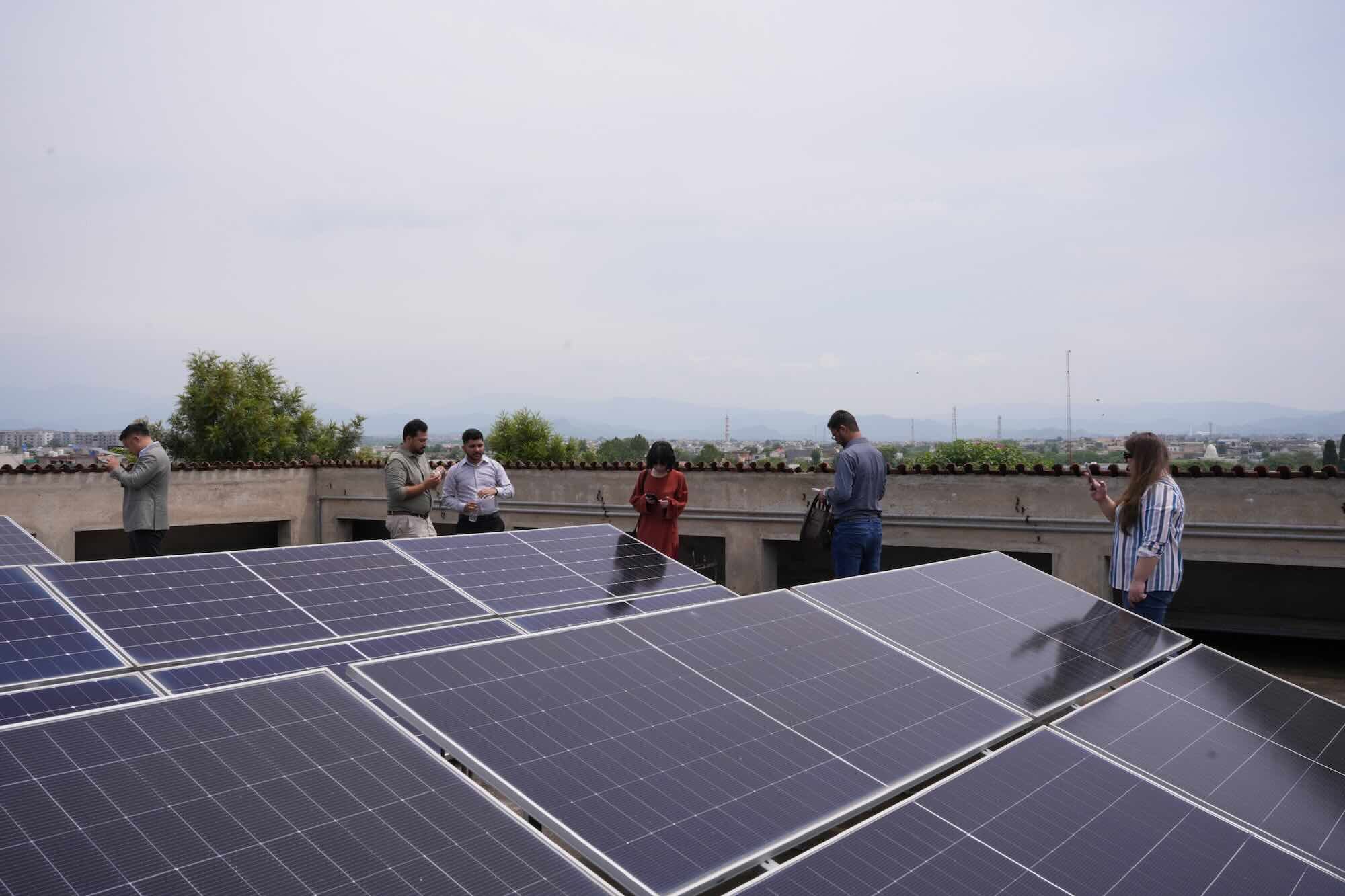 Solar on a roof in Islamabad
