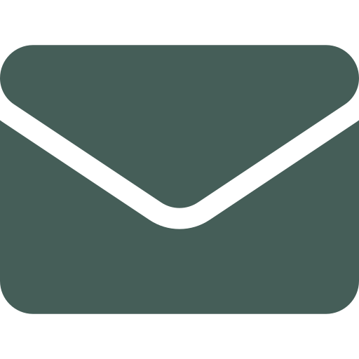 Icon of an open envelope, representing email or message.