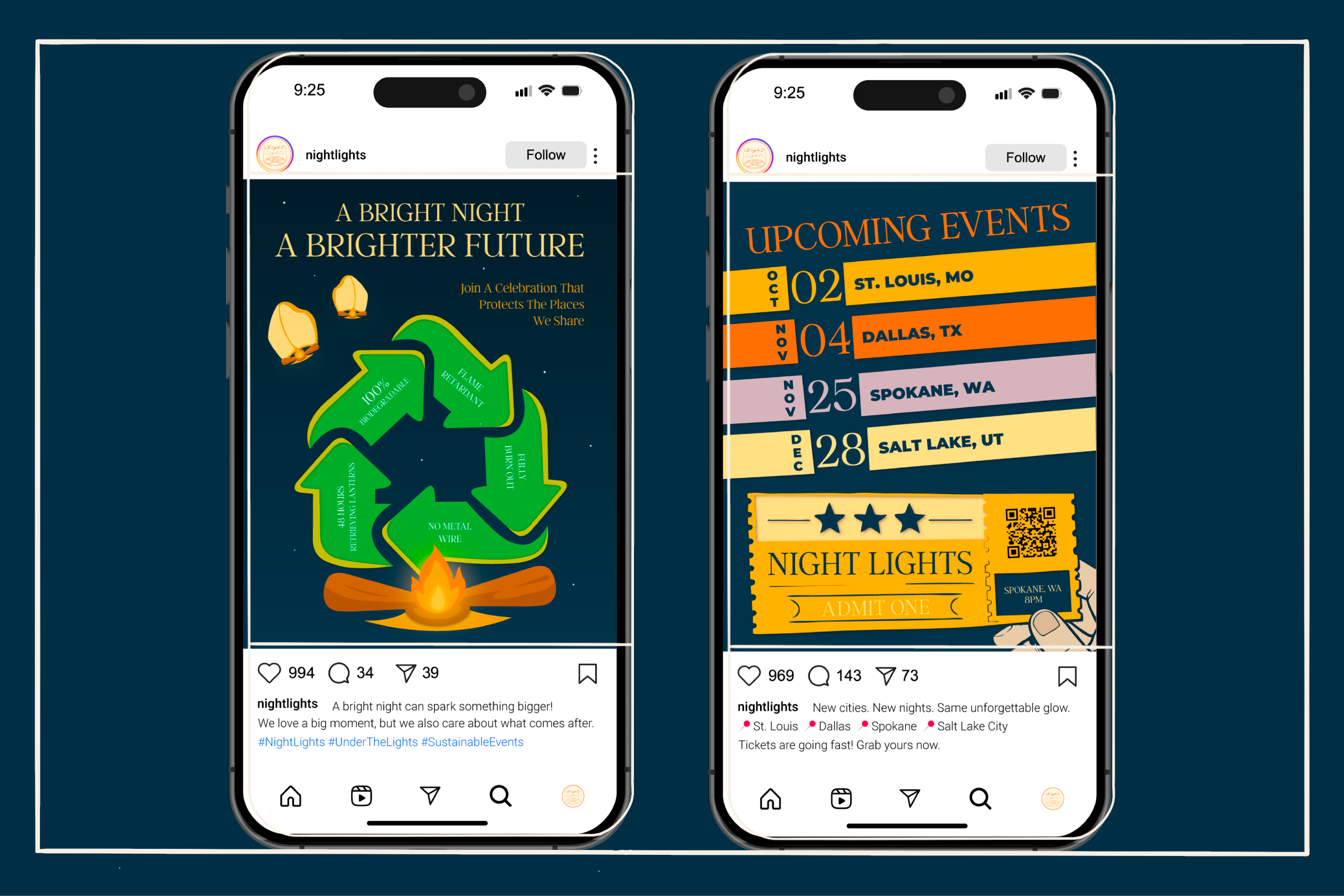 Night Lights Social Media