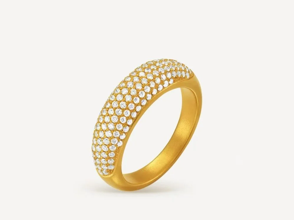 Diamond Stars Gold Ring Laopu