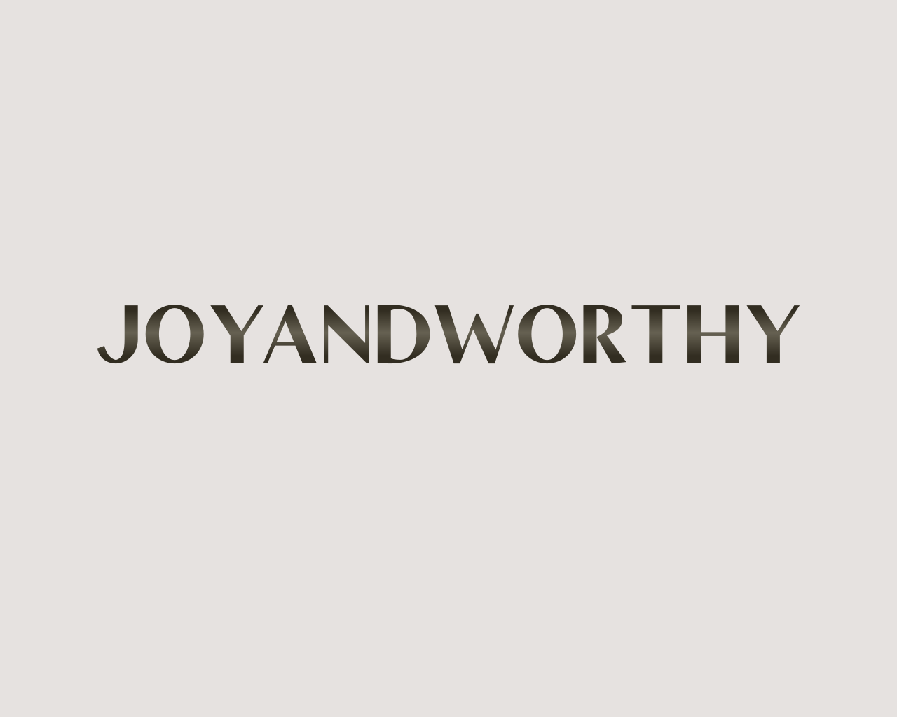 Text that reads 'Joyandworthy' on a plain background.