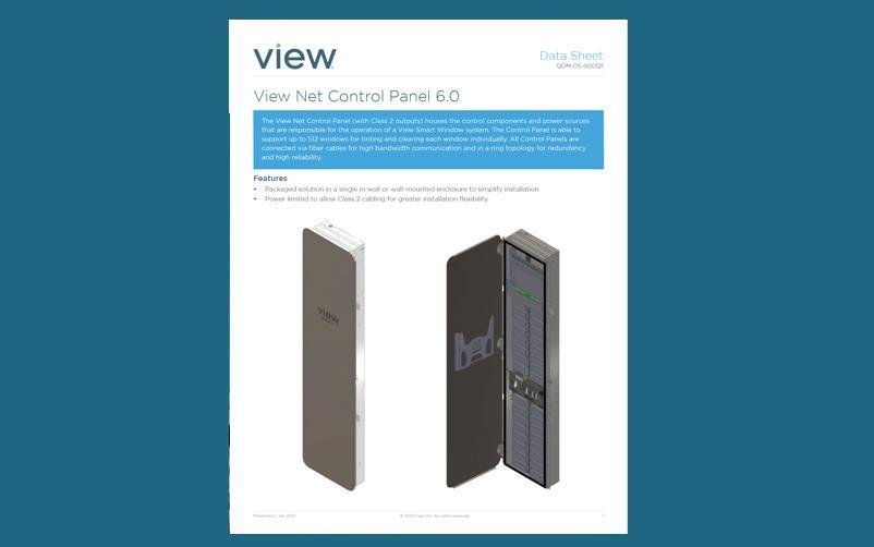 View Net Control Panel 6.0 Data Sheet