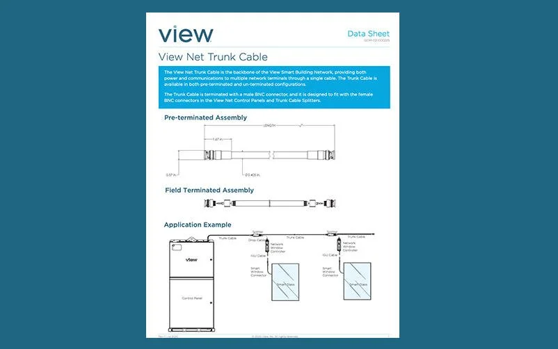 View Net Trunk Data Cable Data Sheet