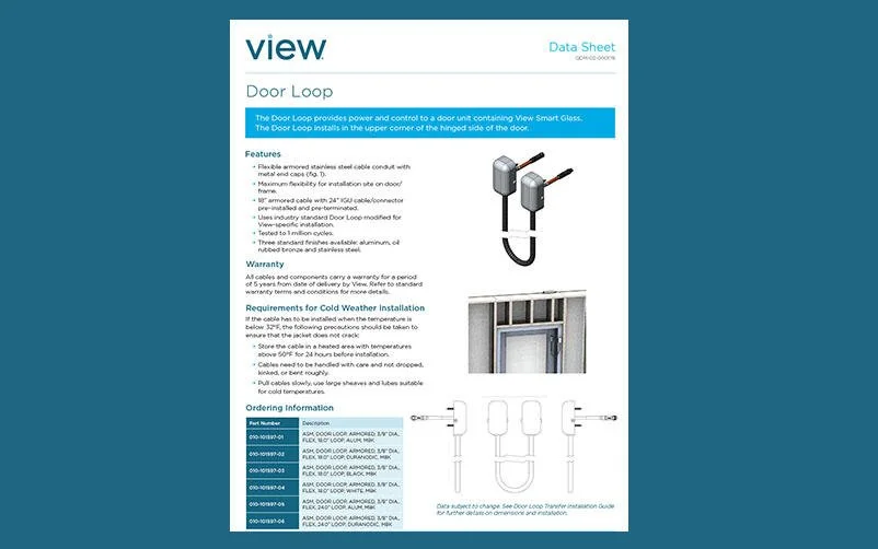 Operable Data Sheet: Door Loop