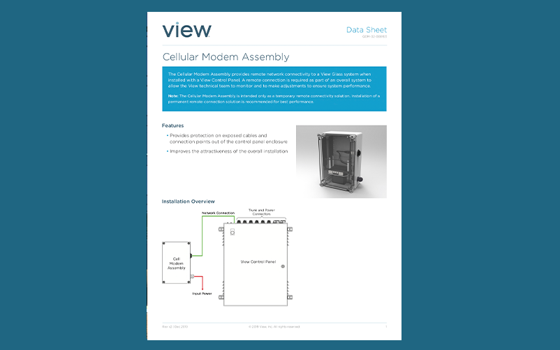 CSS Component Data Sheet: Cellular Modem Assembly