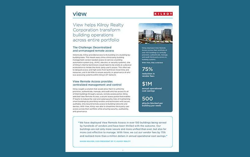View helps Kilroy Realty Corporation transform building operations across entire portfolio